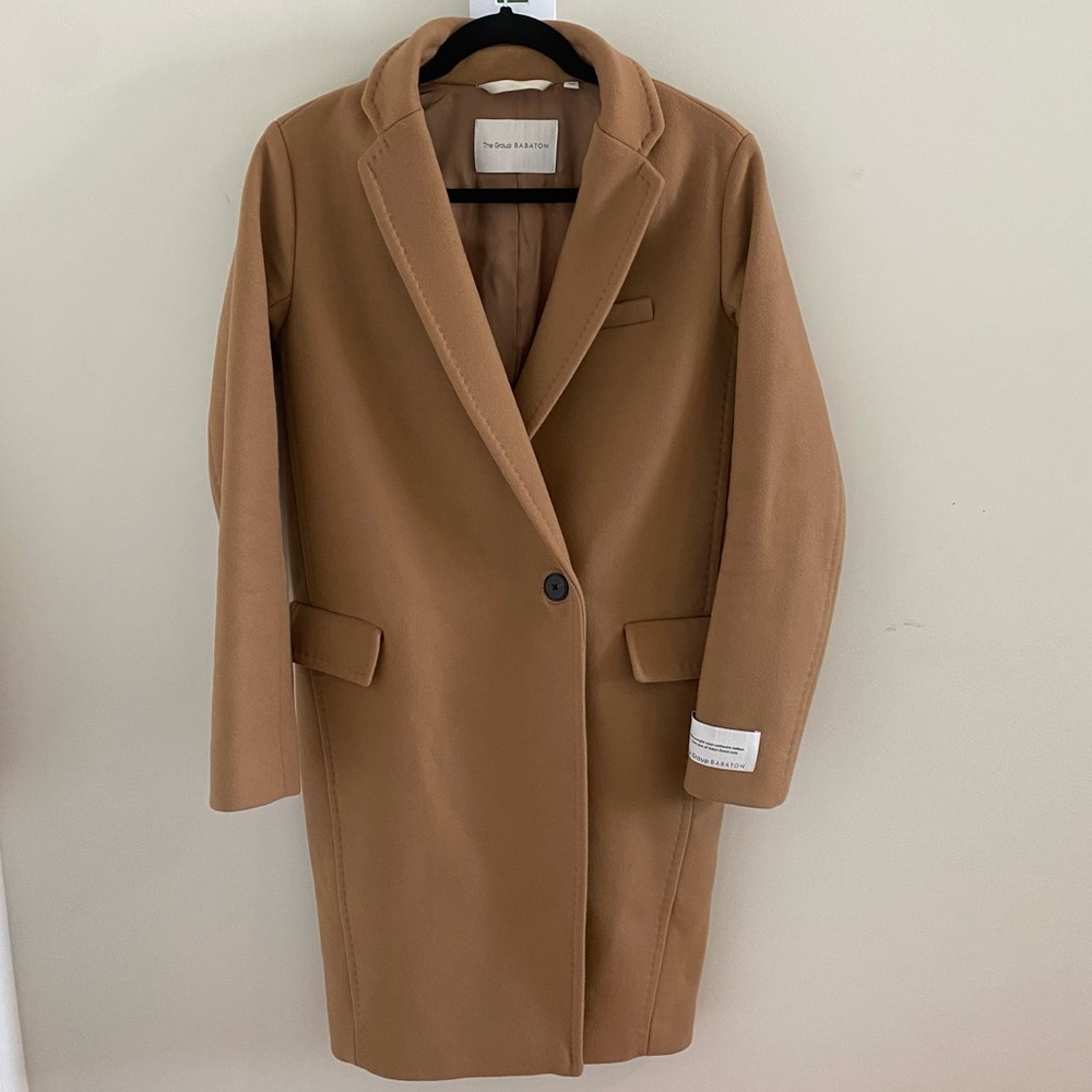 TheGroup Babaton Wool Cashmere Camel Coat